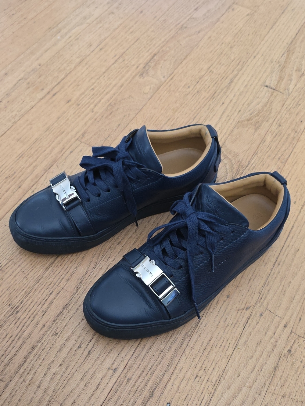 Leather Buscemi Modern Sneakers Made In Italy - compare to Hermes